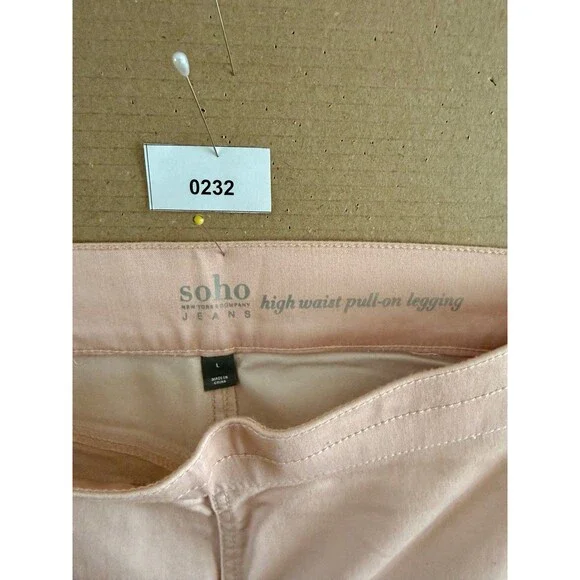 New Light Pink Women’s High waisted skinny jean casual pant stretchy  XL - Picture 8 of 12